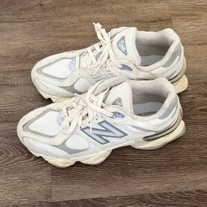 New Balance Women's Cream and Gray Sneakers